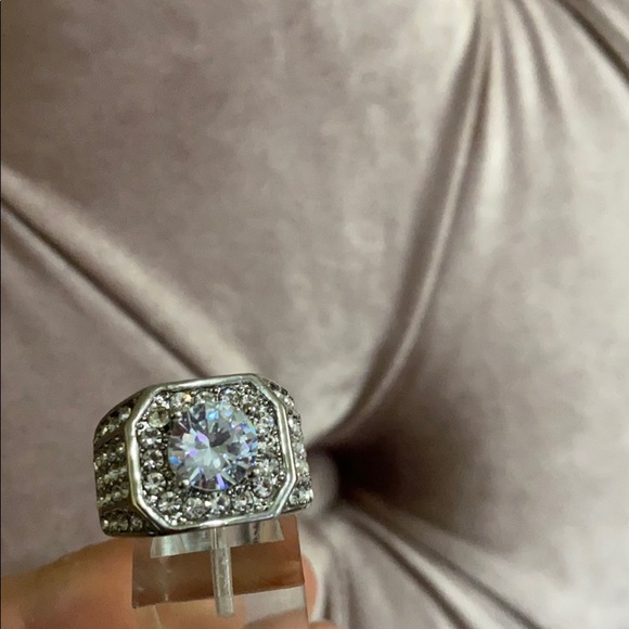 NWT Luxury Women/men 925 Silver Wedding Rings - Picture 4 of 13